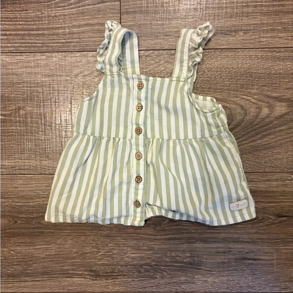Striped Green Girl’s Top
